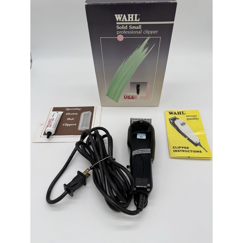 Vintage Wahl Solid Small Electric Clipper Model 8100 DS W/Original Box‎ USA